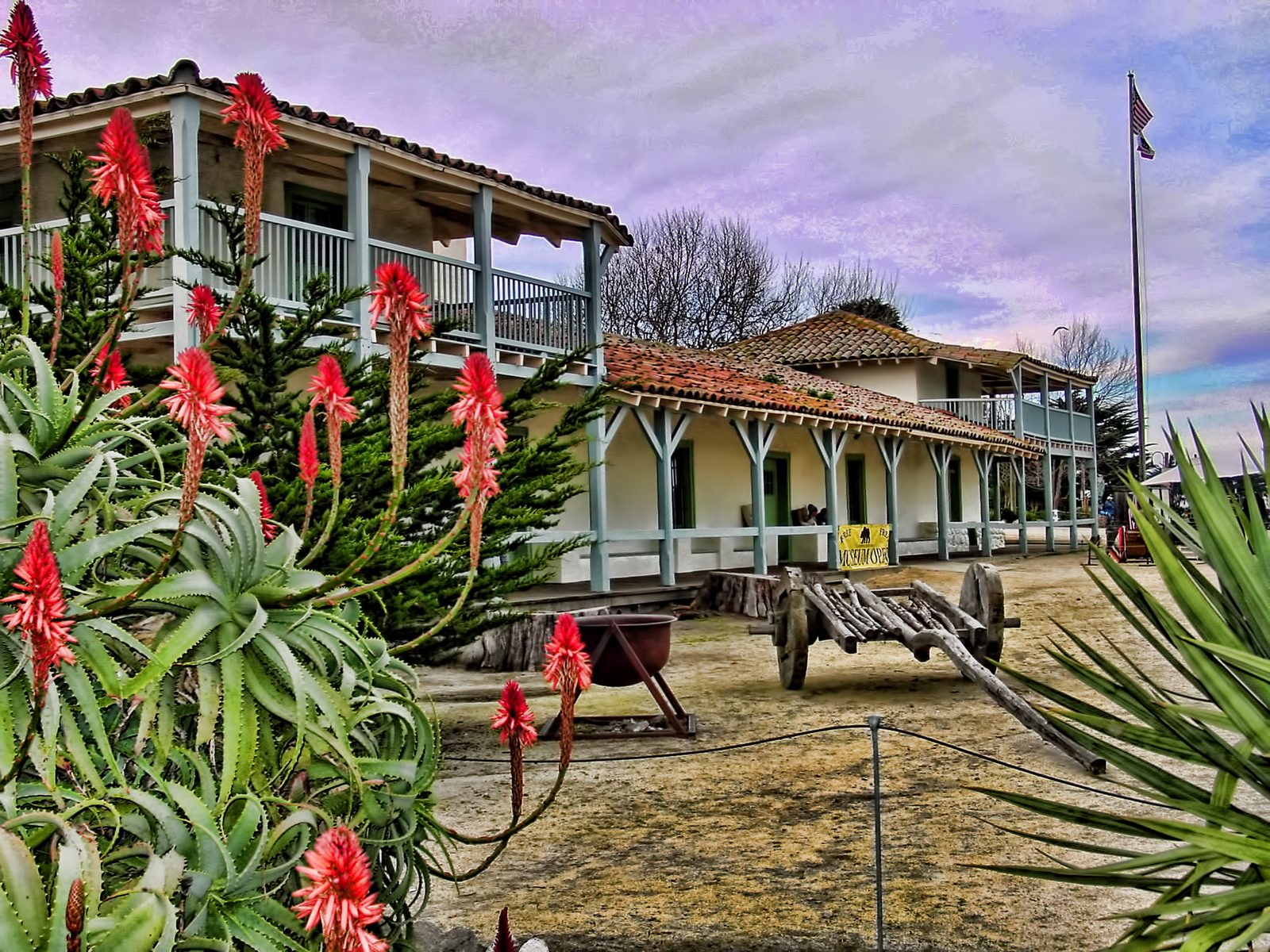 The adobe Old Custom House in Custom House Plaza. The two mayoral candidates met voters at a Sept. 21 forum at Monterey High School.