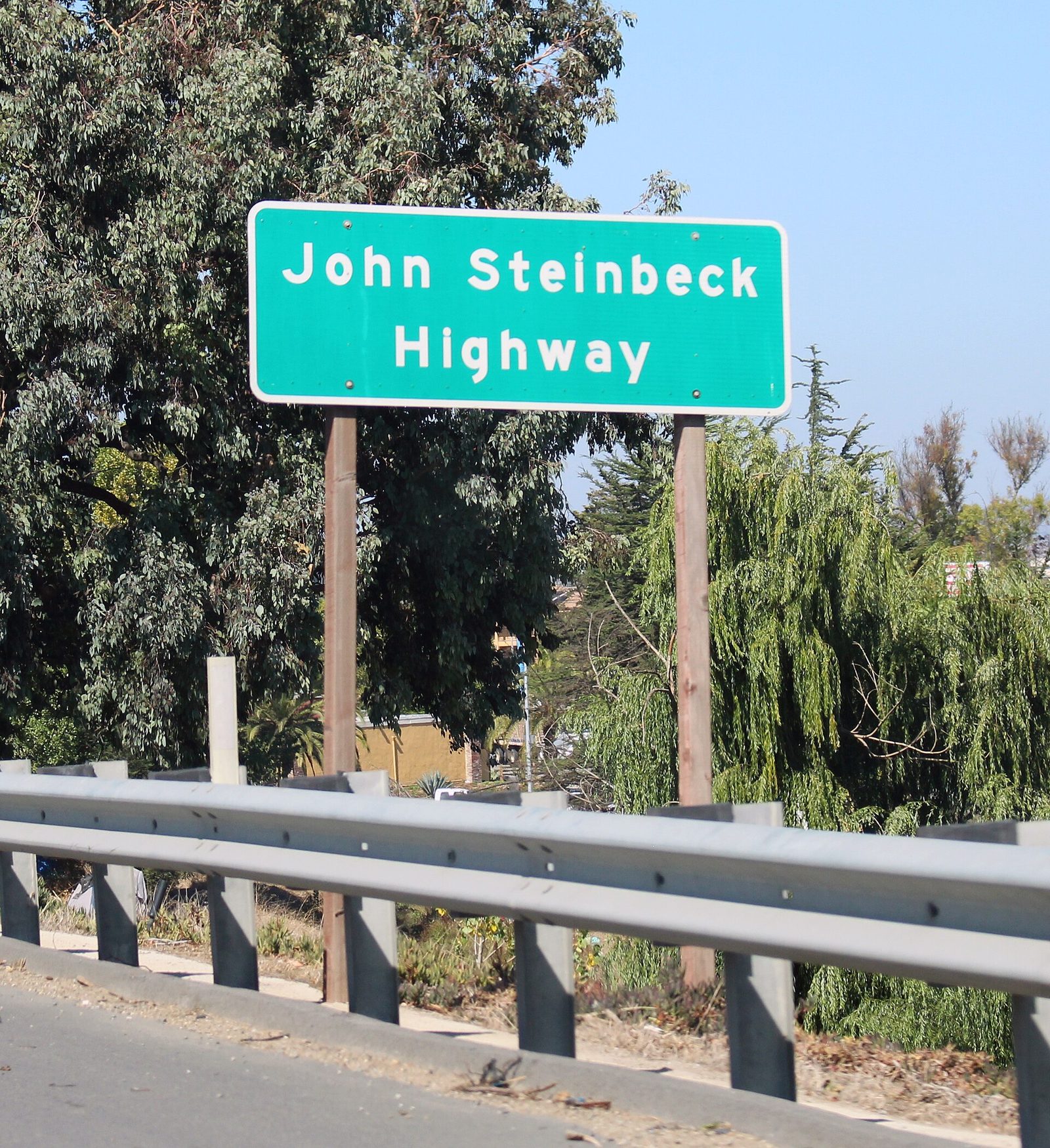 The John Steinbeck Highway sign marks the US-101 corridor. According to the California Highway Patrol, the two vehicles collided on Abbott Street between US-101 and Harris Road around 9:04 p.m. Sunday.