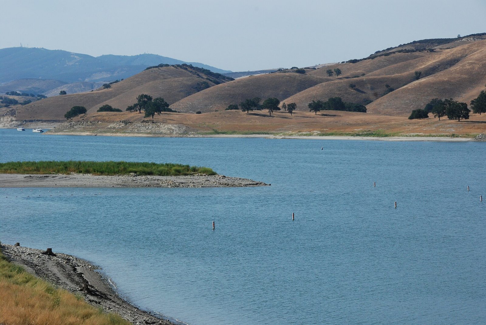 Lake San Antonio in southern Monterey County, another zone covered by the advisory, which warned of highs from the mid-90s to near 105.