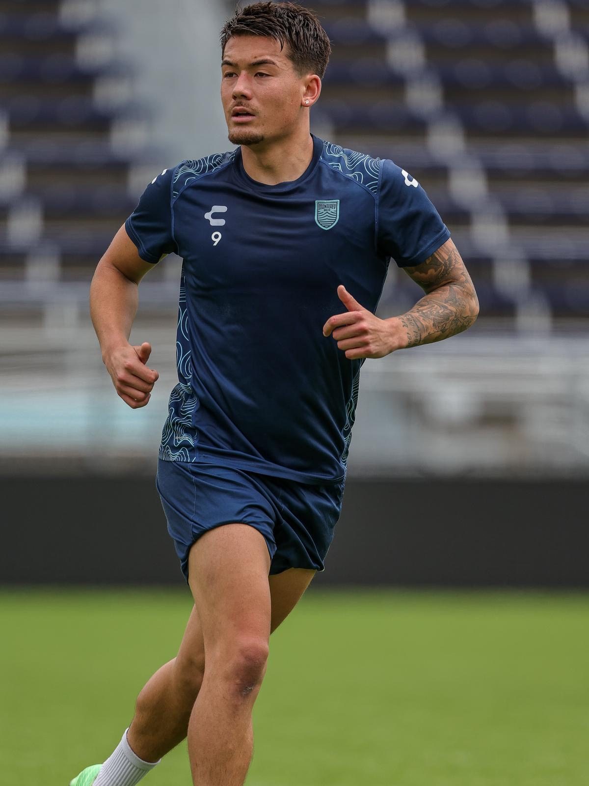 Monterey Bay FC's Adam Larsson during a training session at Cardinale Stadium. The club sits 12th in the Western Conference with 21 points from 28 games.