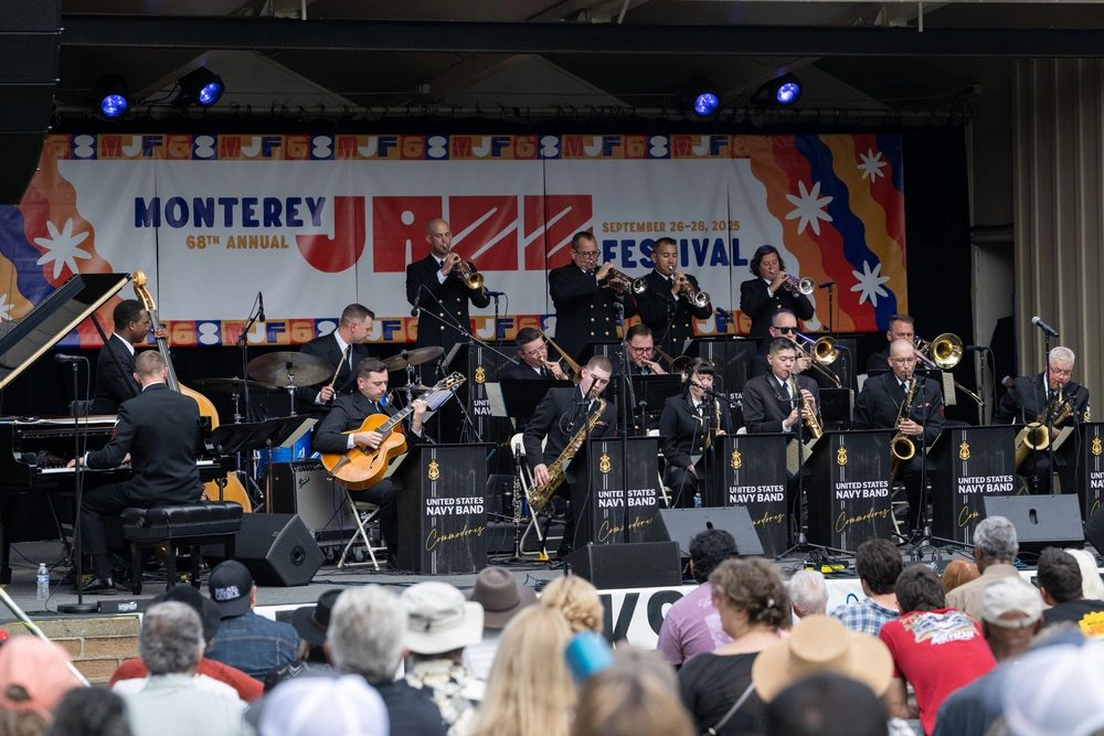 The U.S. Navy Band Commodores perform at the 68th Monterey Jazz Festival in September 2025. The 69th edition, held Sept. 25-27, arrived with ticket sales and donations rebounding.