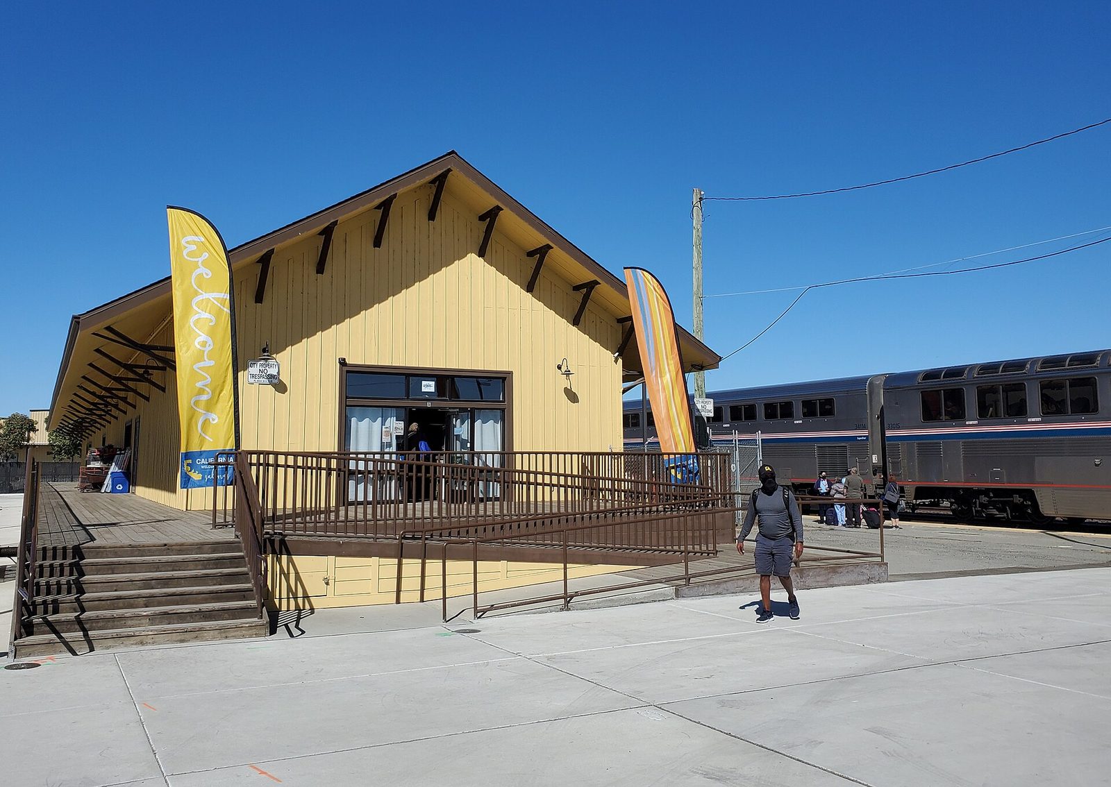 The California Welcome Center in Salinas, photographed in October 2021. A 17-year-old was arrested in the Oct. 6 operation on counts including ammunition possession and possession of a stolen vehicle, police said.